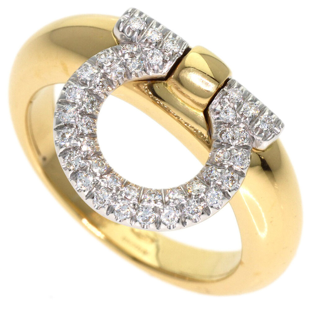 SALVATORE FERRAGAMO 18k Gold Diamond Ring